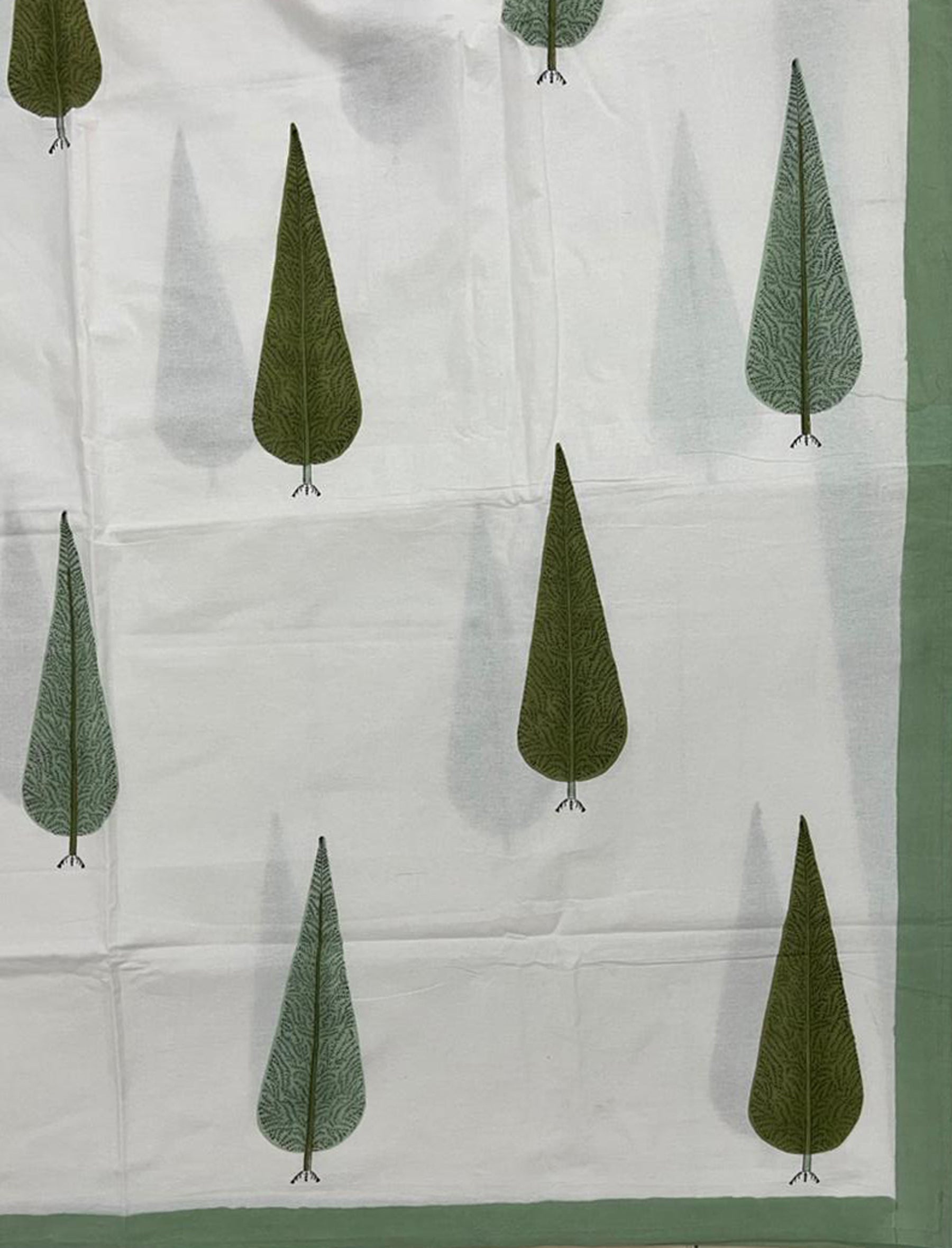 Hand Block Printed Cotton Double Bedsheet With Pillow Cover