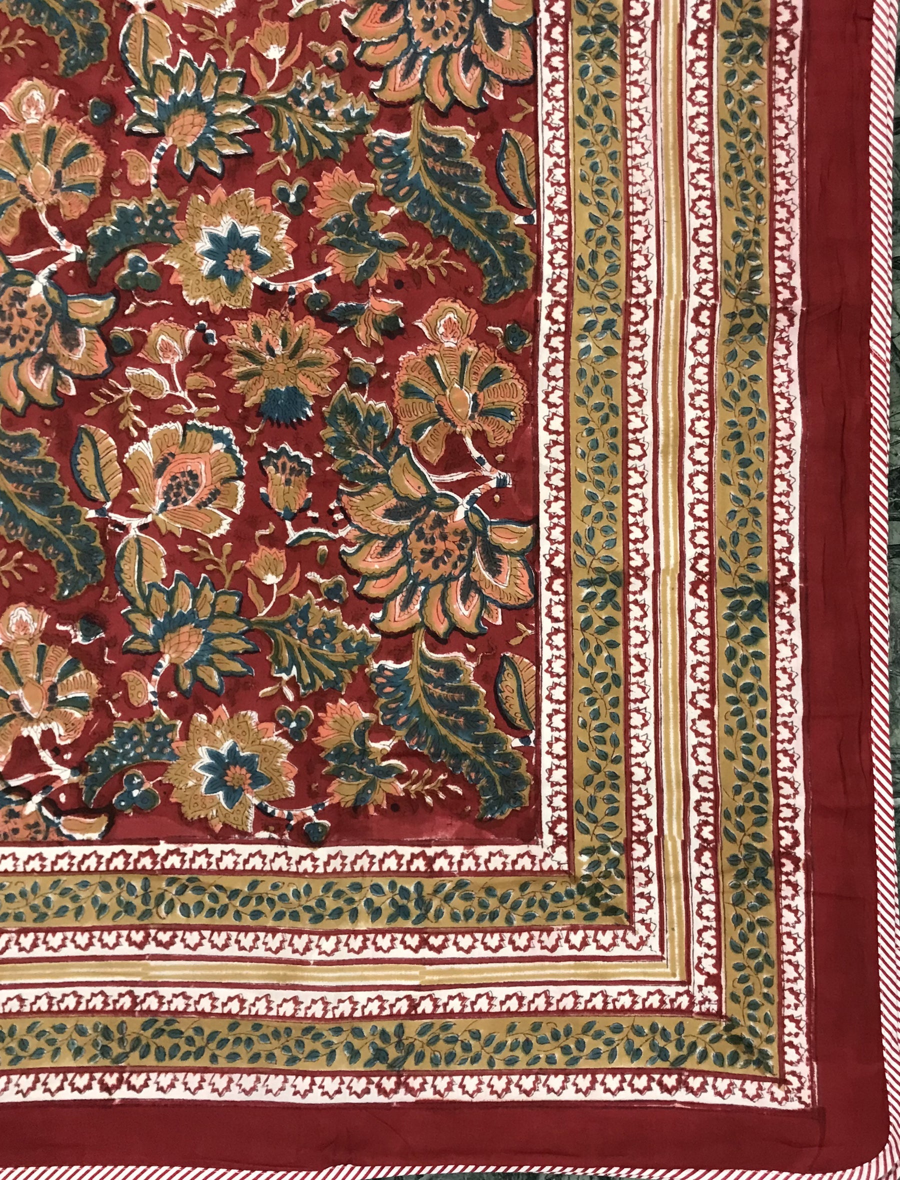 Hand Block Printed Cotton Single Dohar