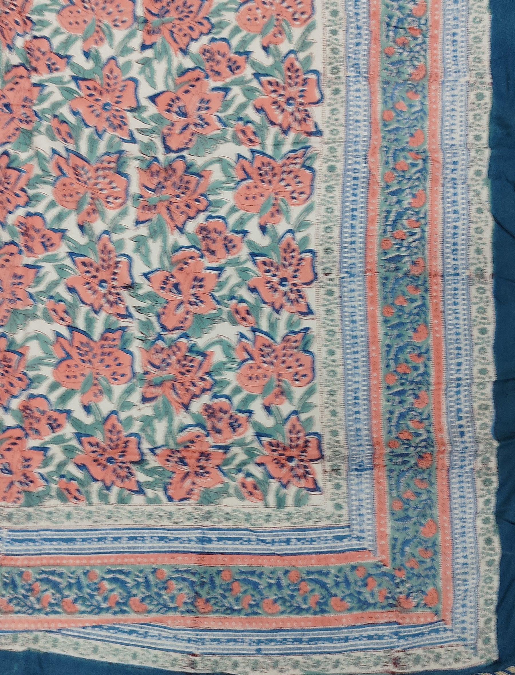 Hand Block Printed Cotton Double Dohar