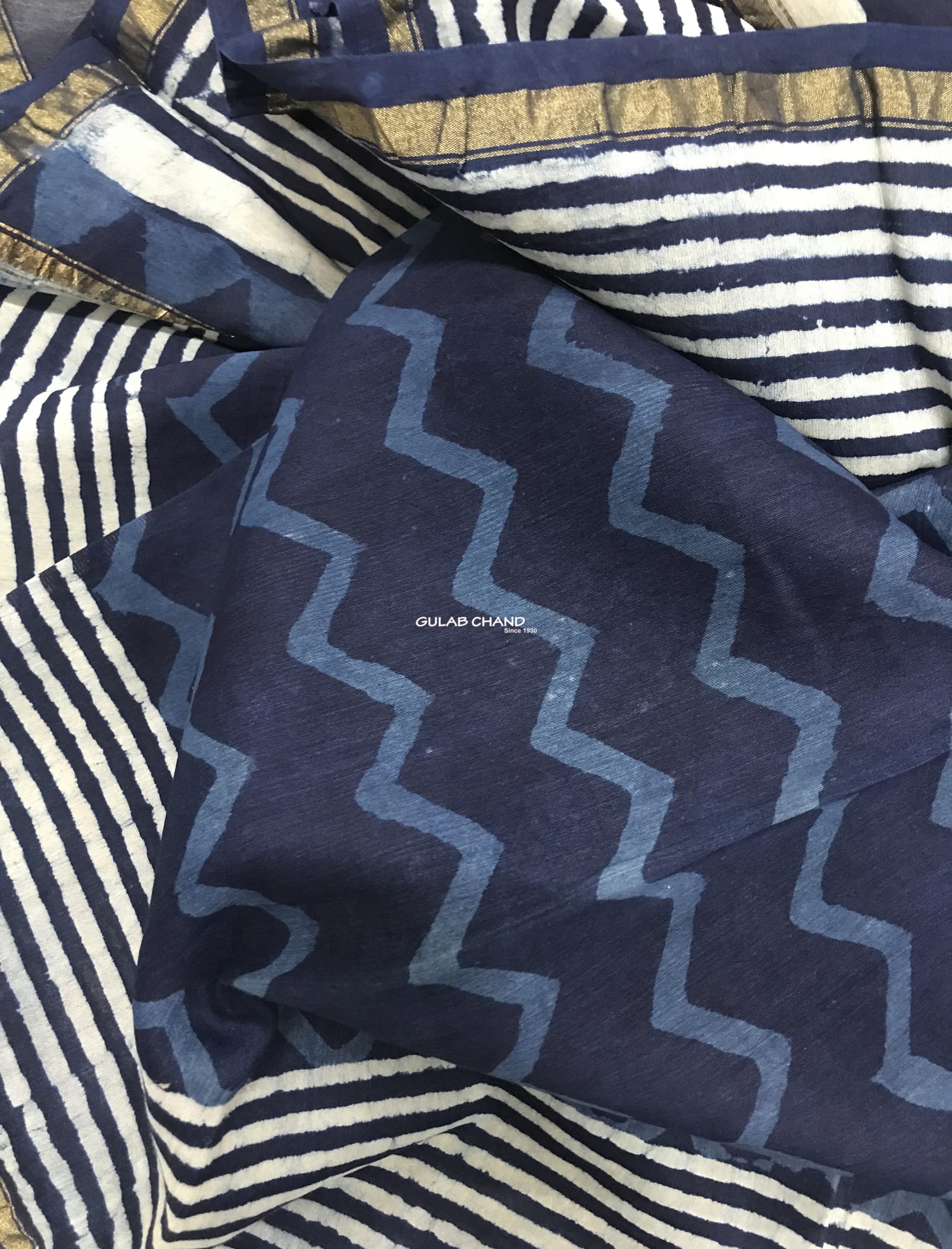 Block Printed Chanderi Dupatta