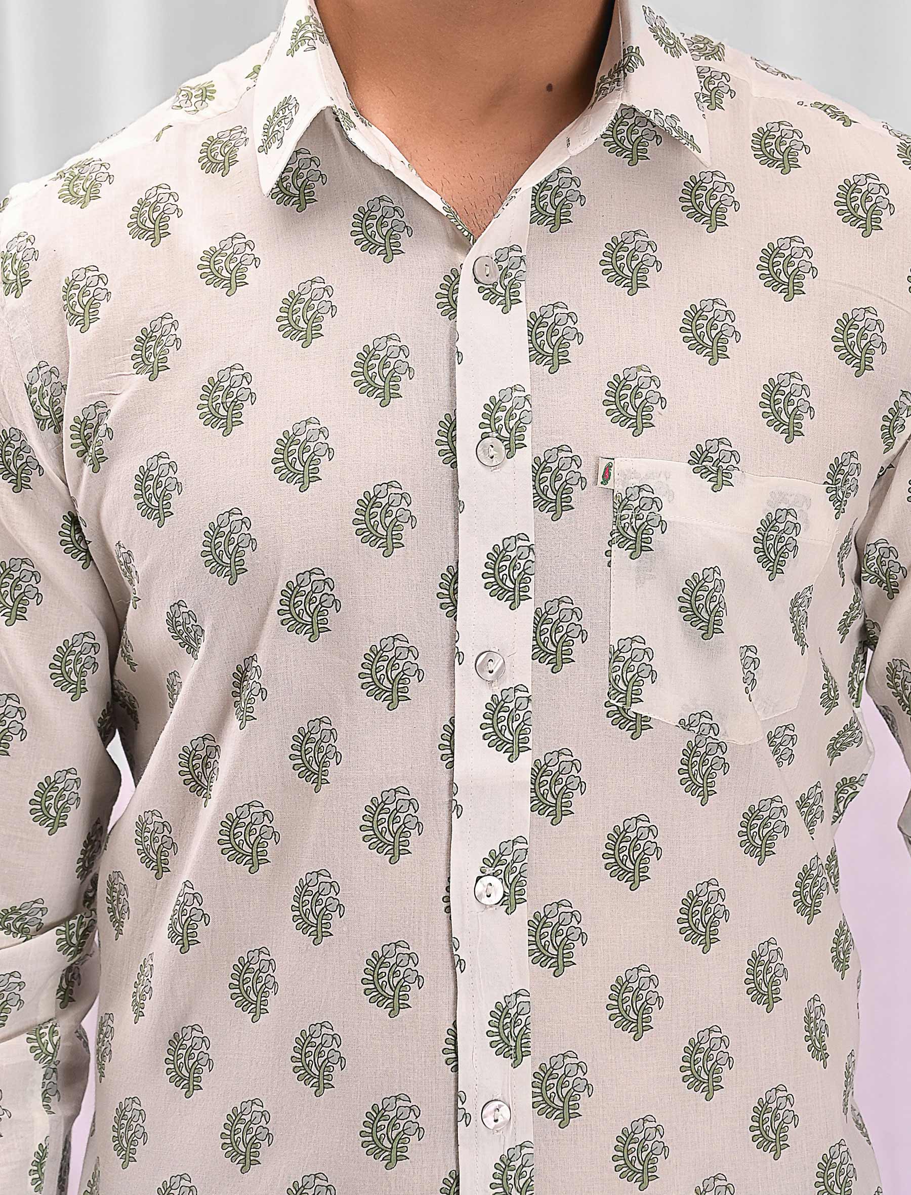 Cotton Printed Full Sleeves Shirt