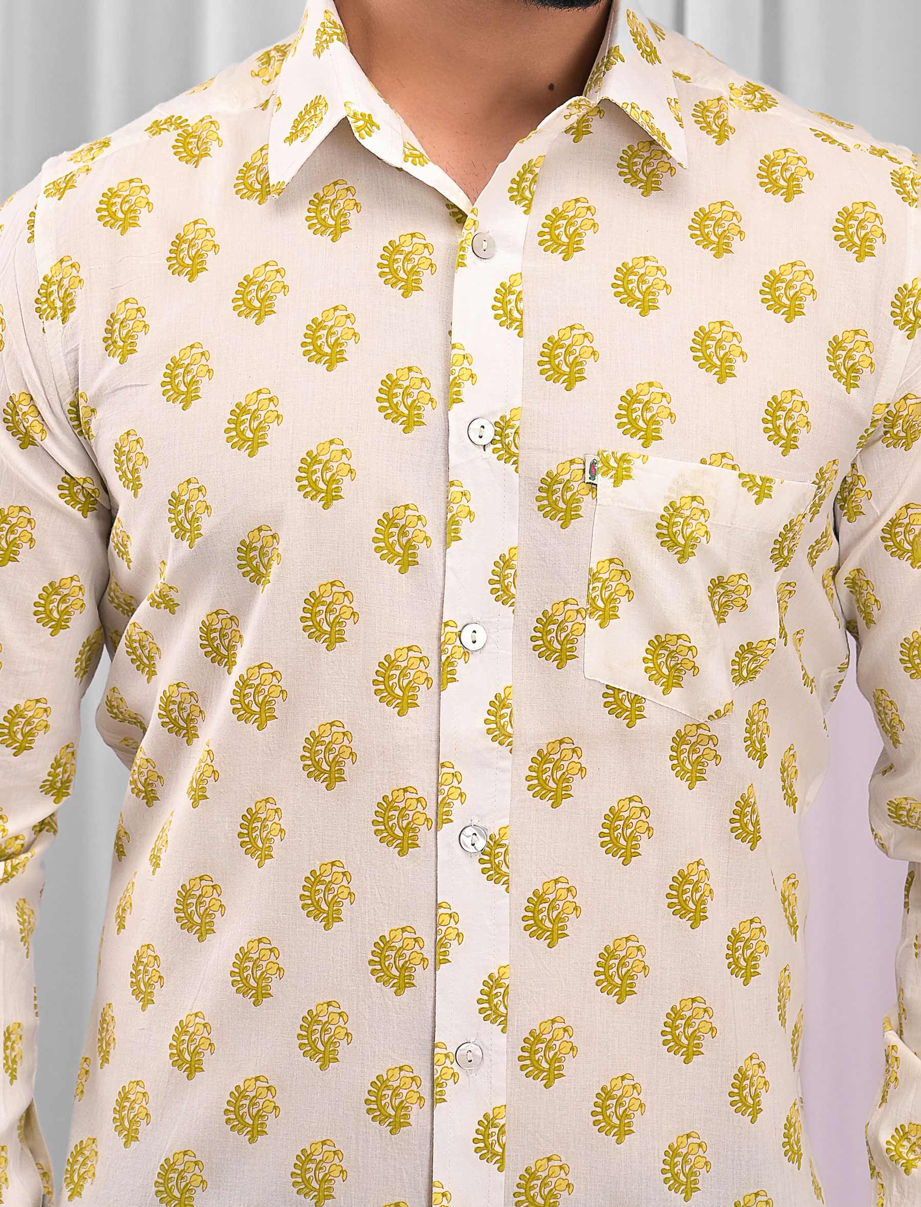 Cotton Printed Full Sleeves Shirt