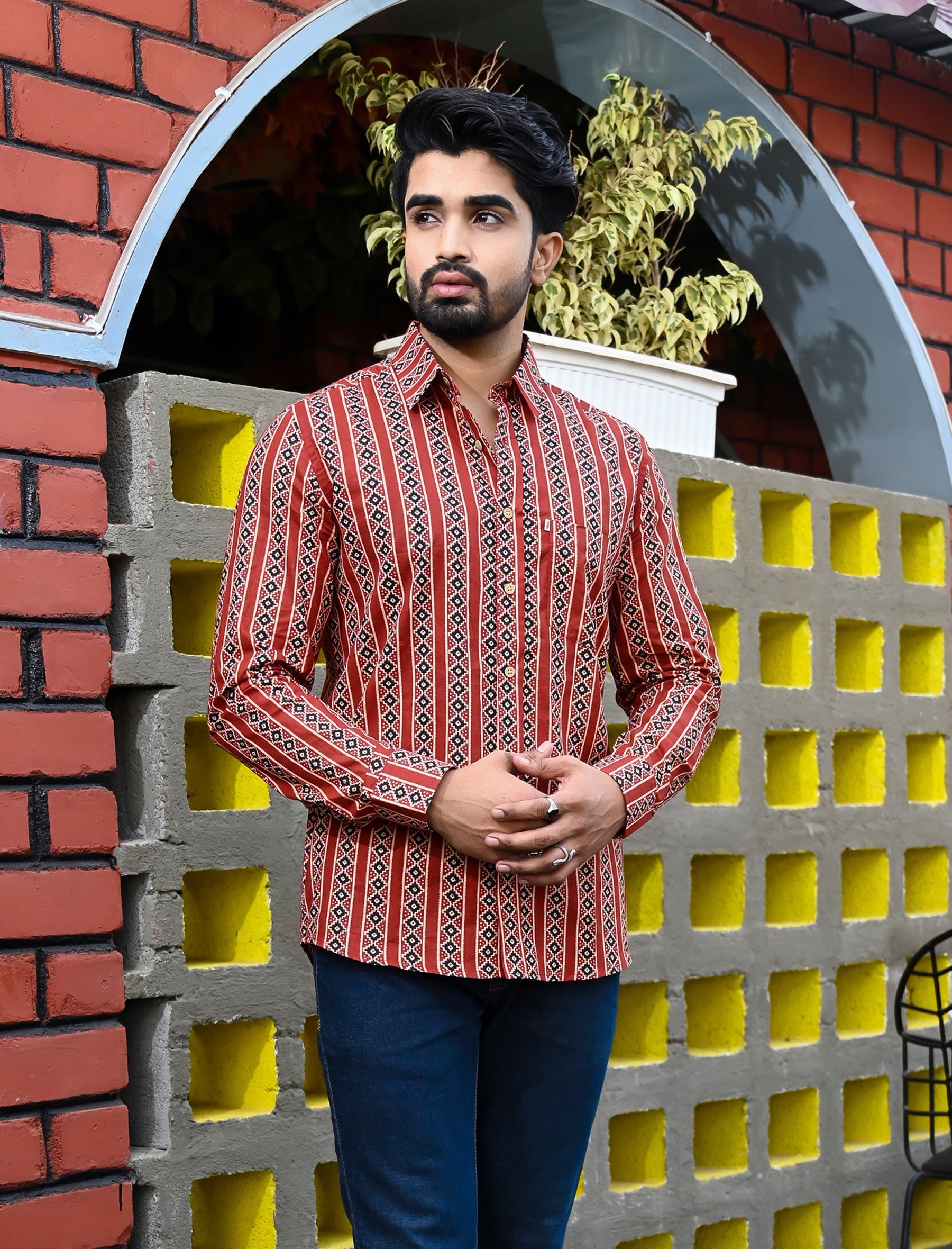 Cotton Printed Full Sleeves Shirt