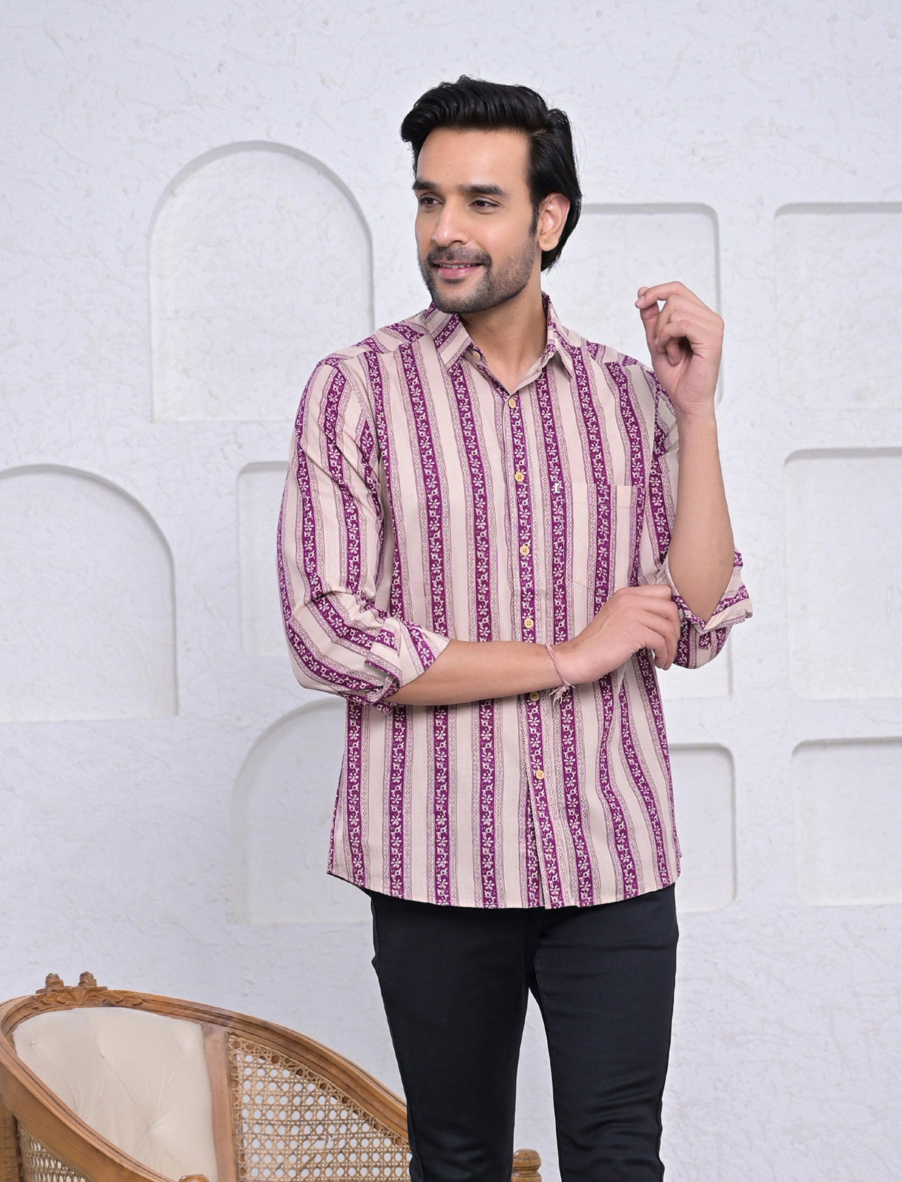 Cotton Printed Full Sleeves Shirt