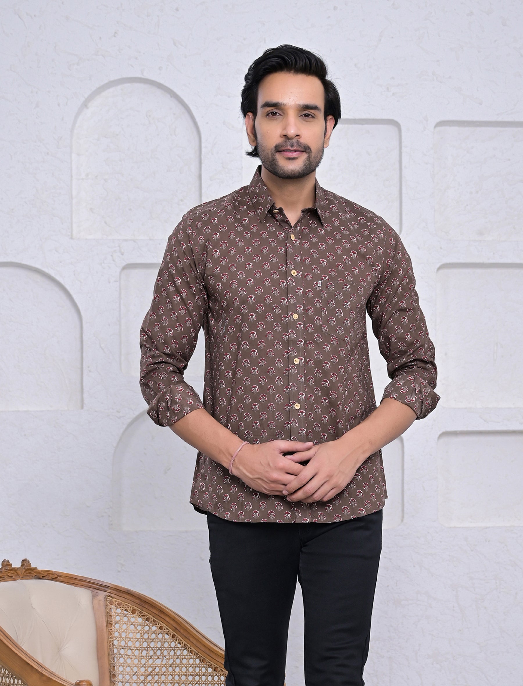Cotton Printed Full Sleeves Shirt