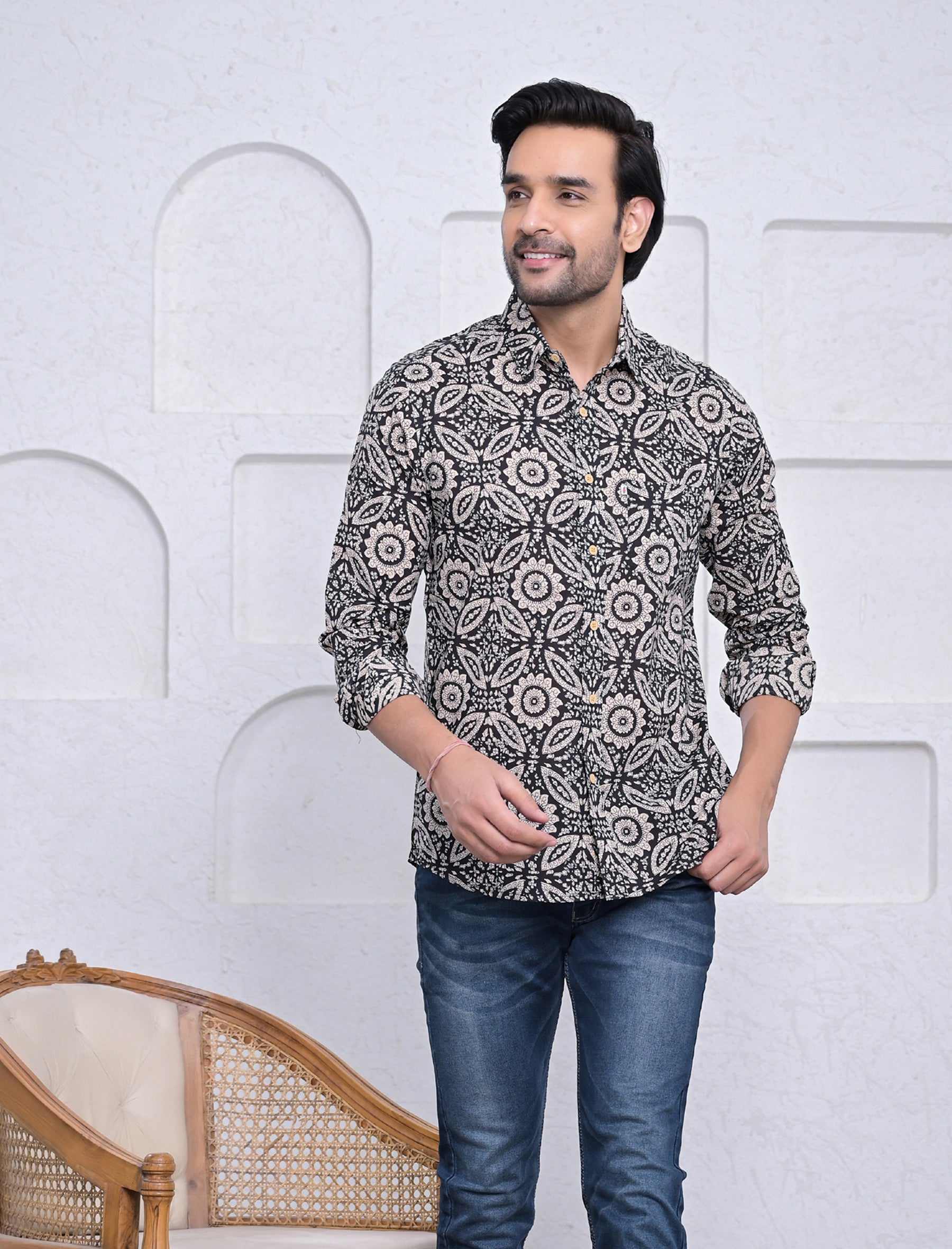 Cotton Printed Full Sleeves Shirt