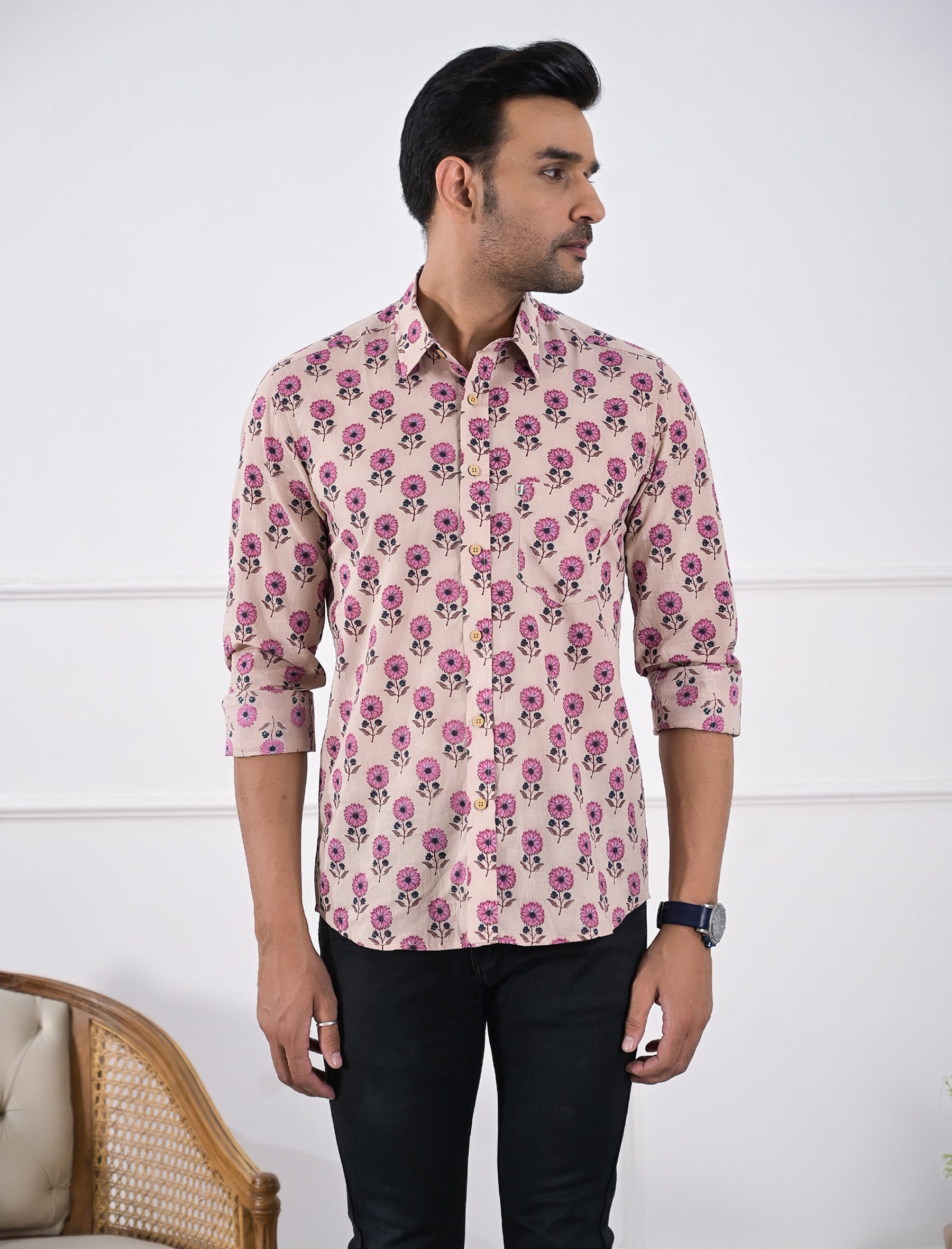 Cotton Printed Full Sleeves Shirt