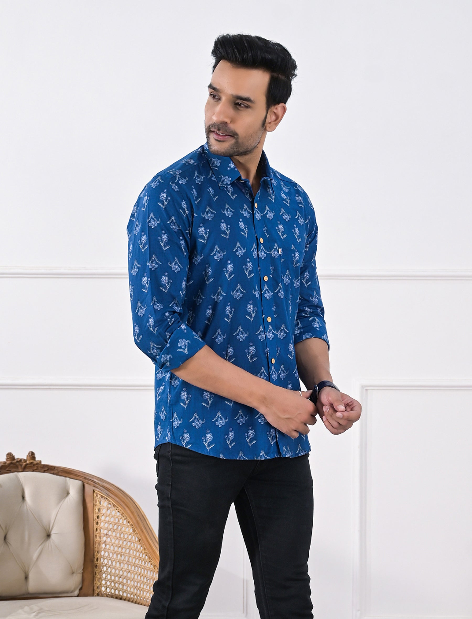 Cotton Printed Full Sleeves Shirt
