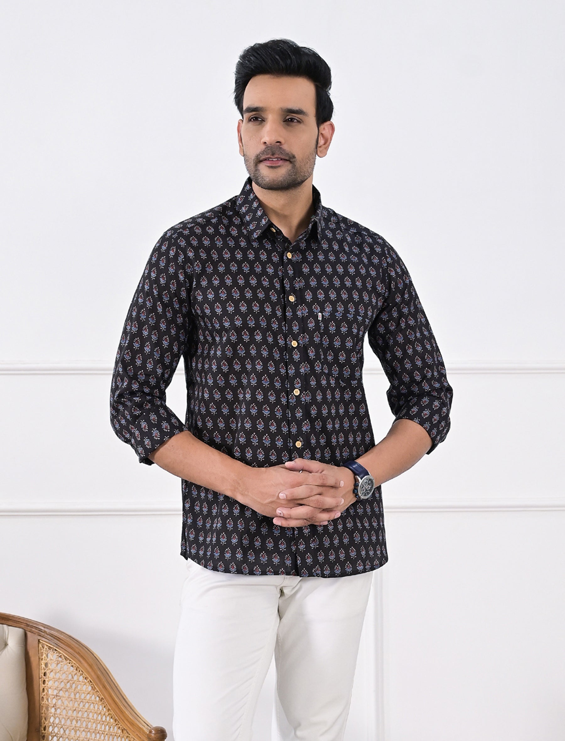 Cotton Printed Full Sleeves Shirt