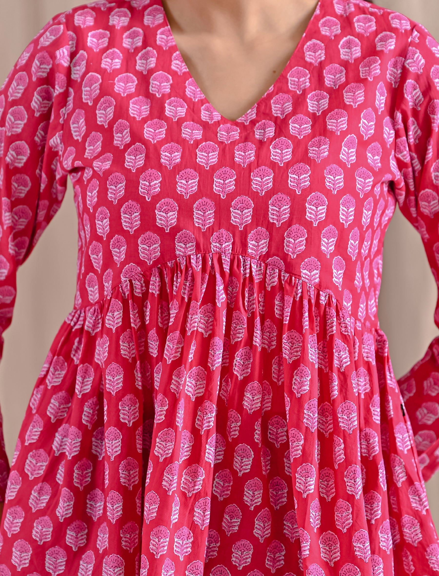 Rani Jaipuri Block Printed Cotton Peplum Top