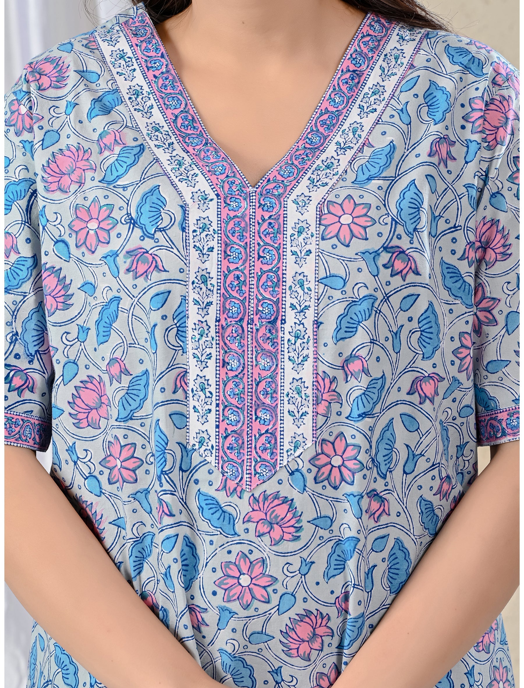 Grey Cotton Comfortable Night Gown