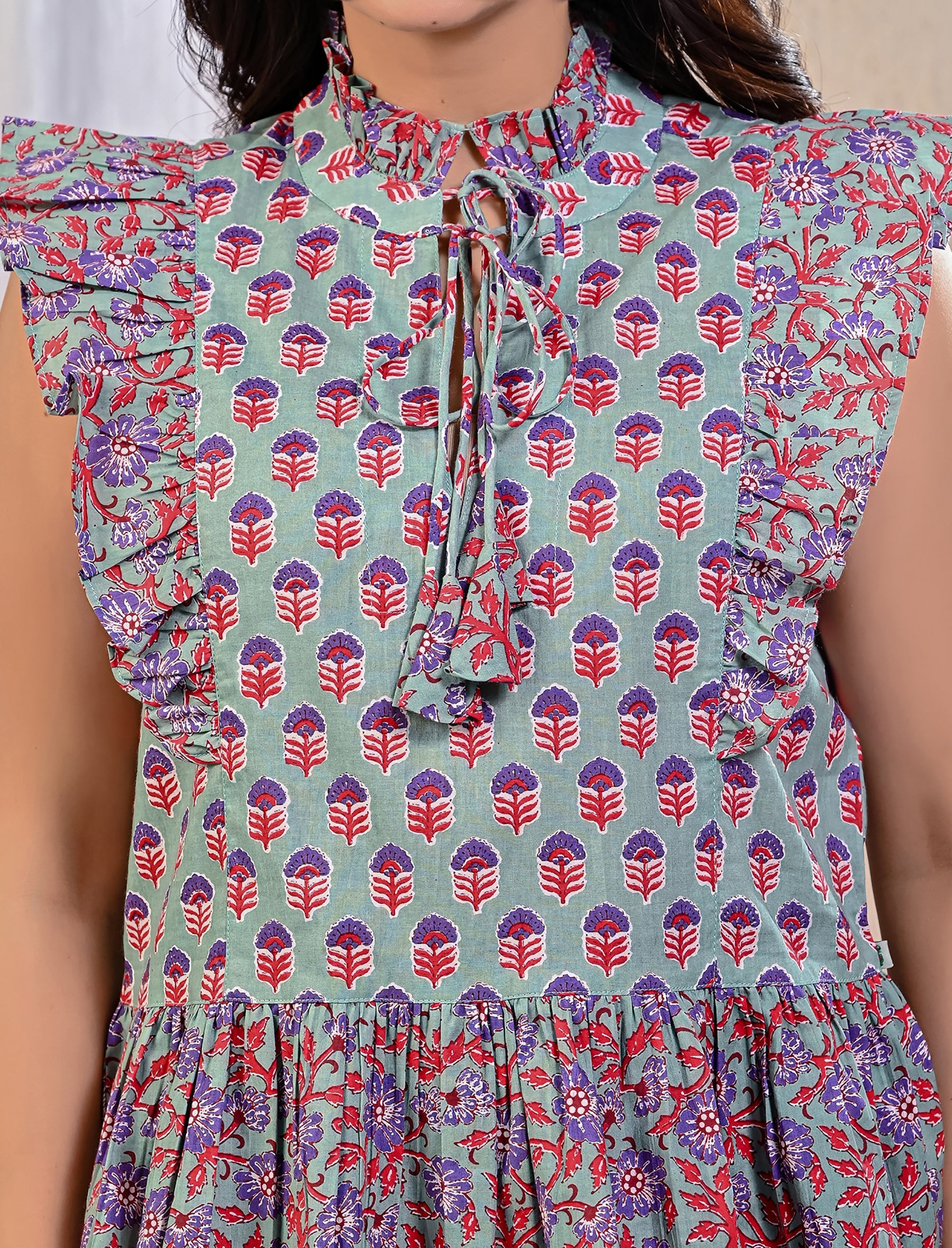 Pastel Butta Cotton Printed Top