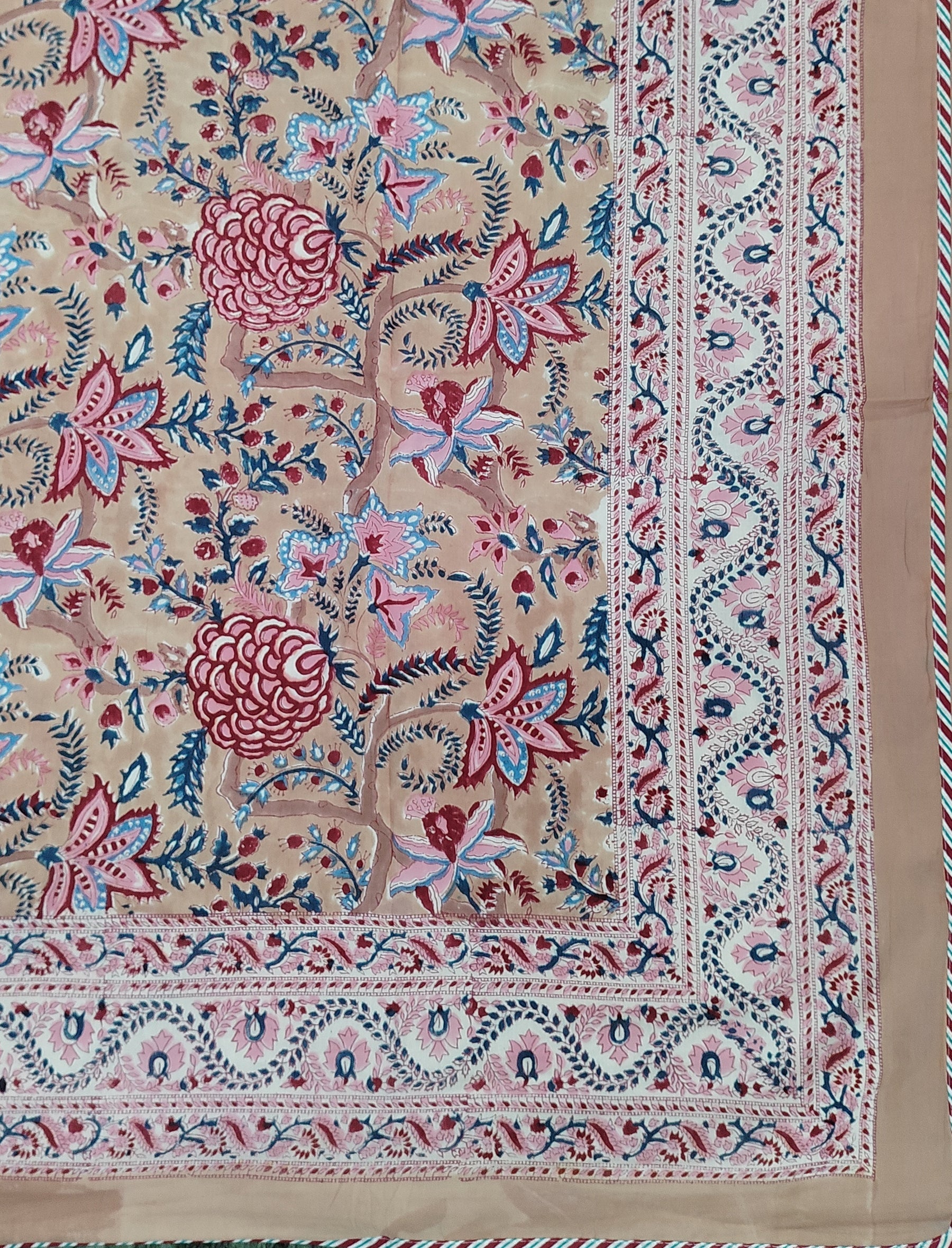 Hand Block Printed Cotton Single Dohar