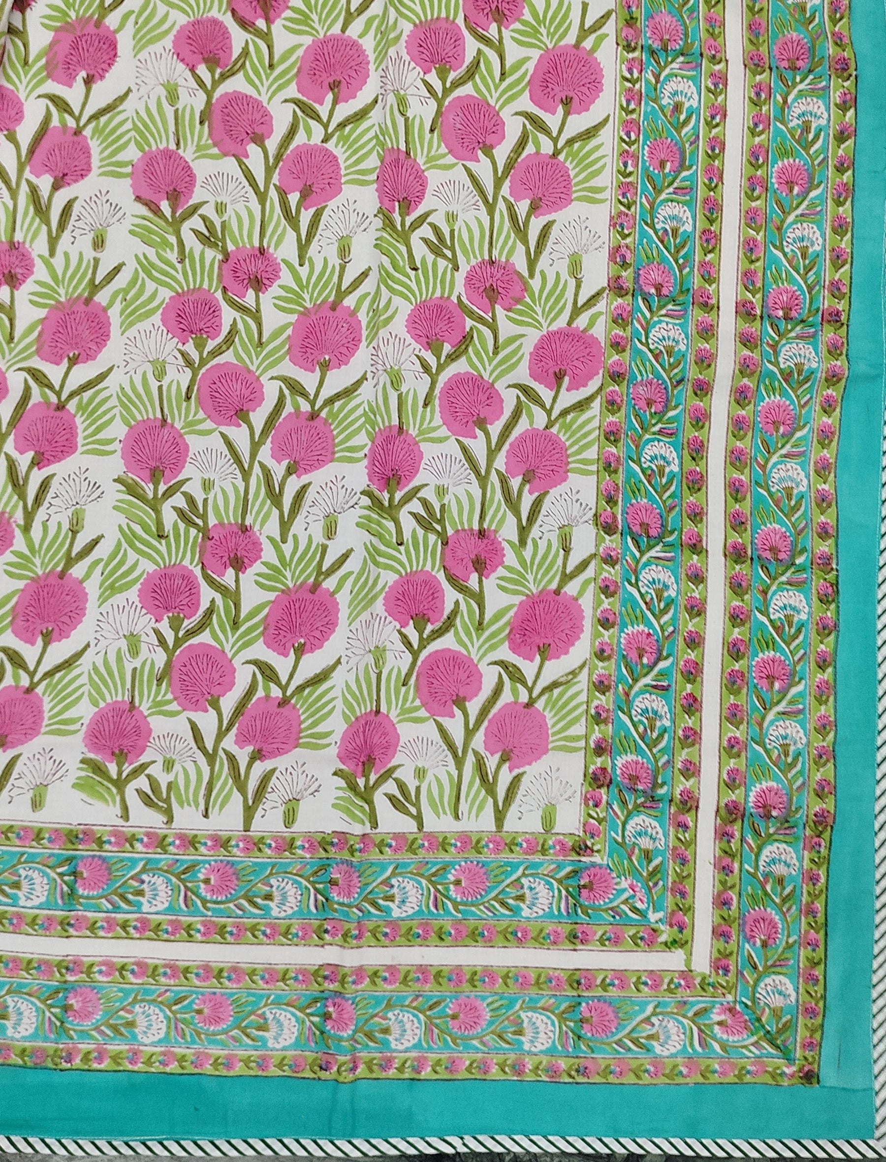 Hand Block Printed Cotton Double Dohar