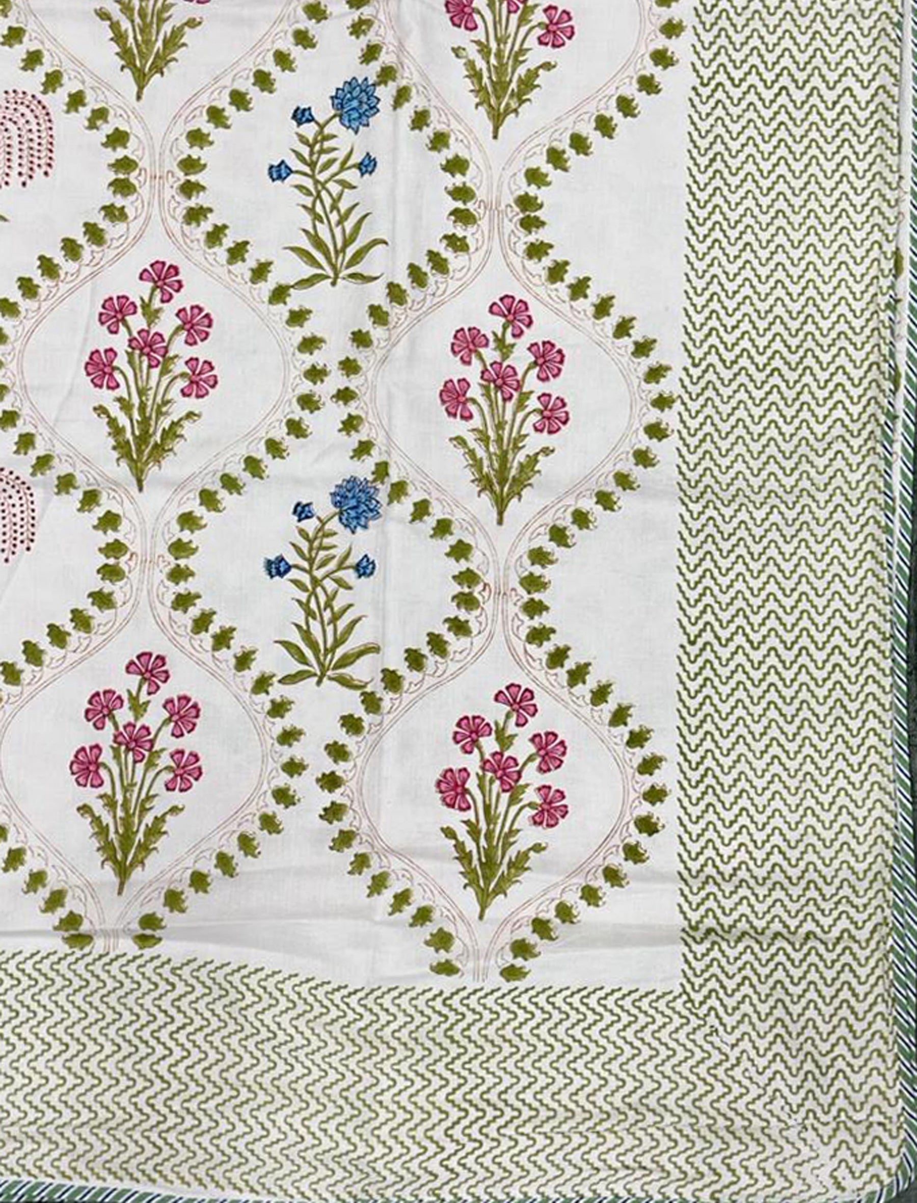 Hand Block Printed Cotton Single Dohar