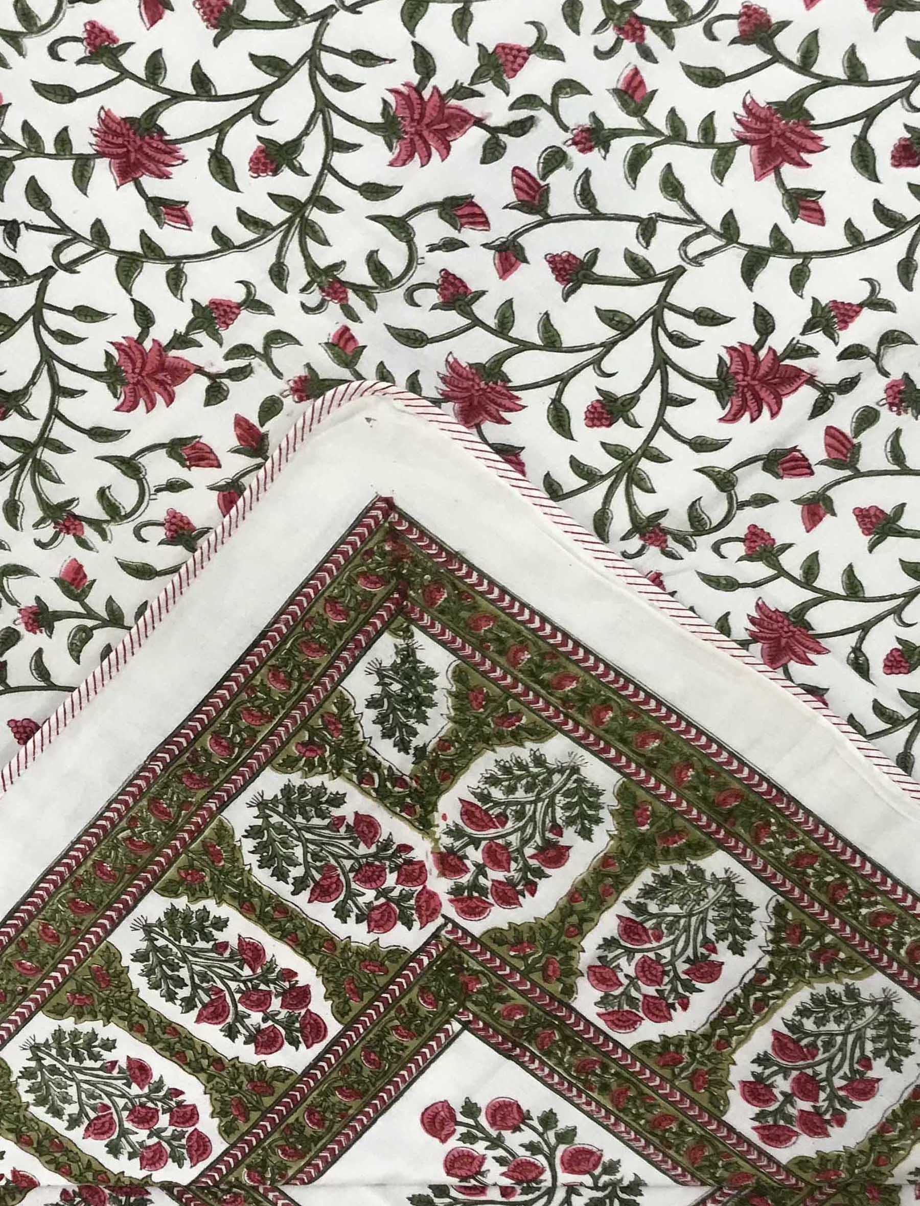 Hand Block Printed Cotton Single Dohar