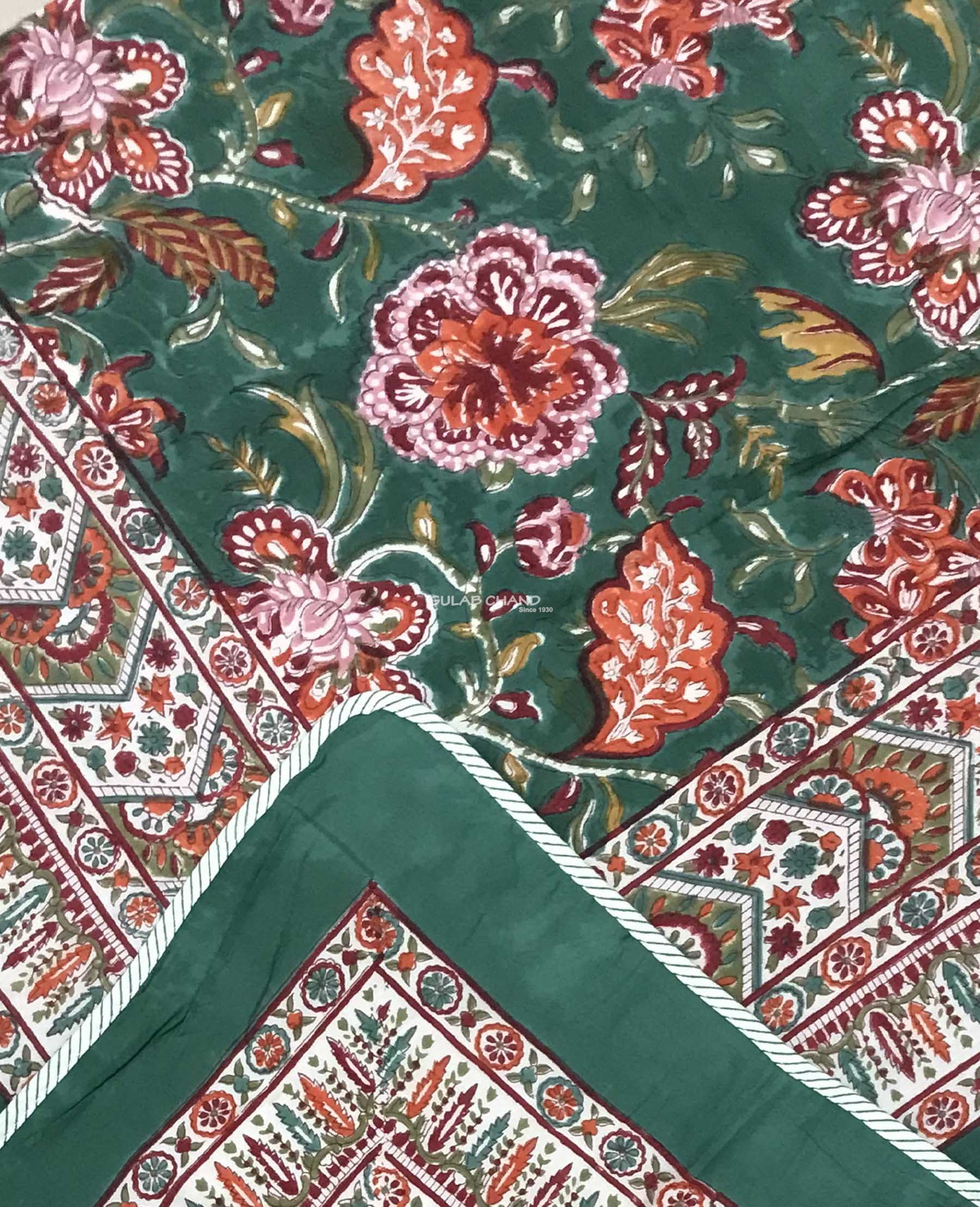 Hand Block Printed Cotton Single Dohar