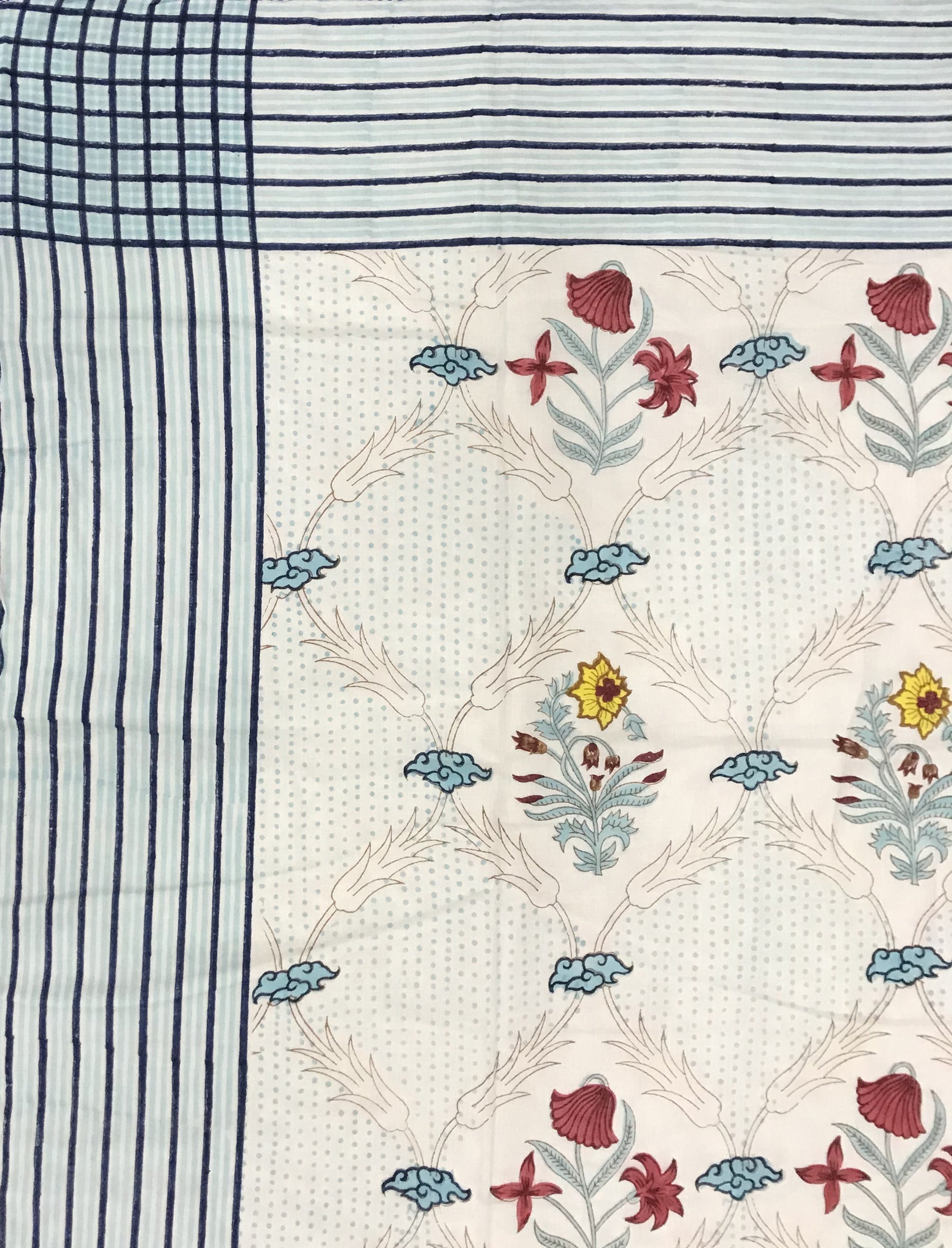 Hand Block Printed Cotton Single Dohar