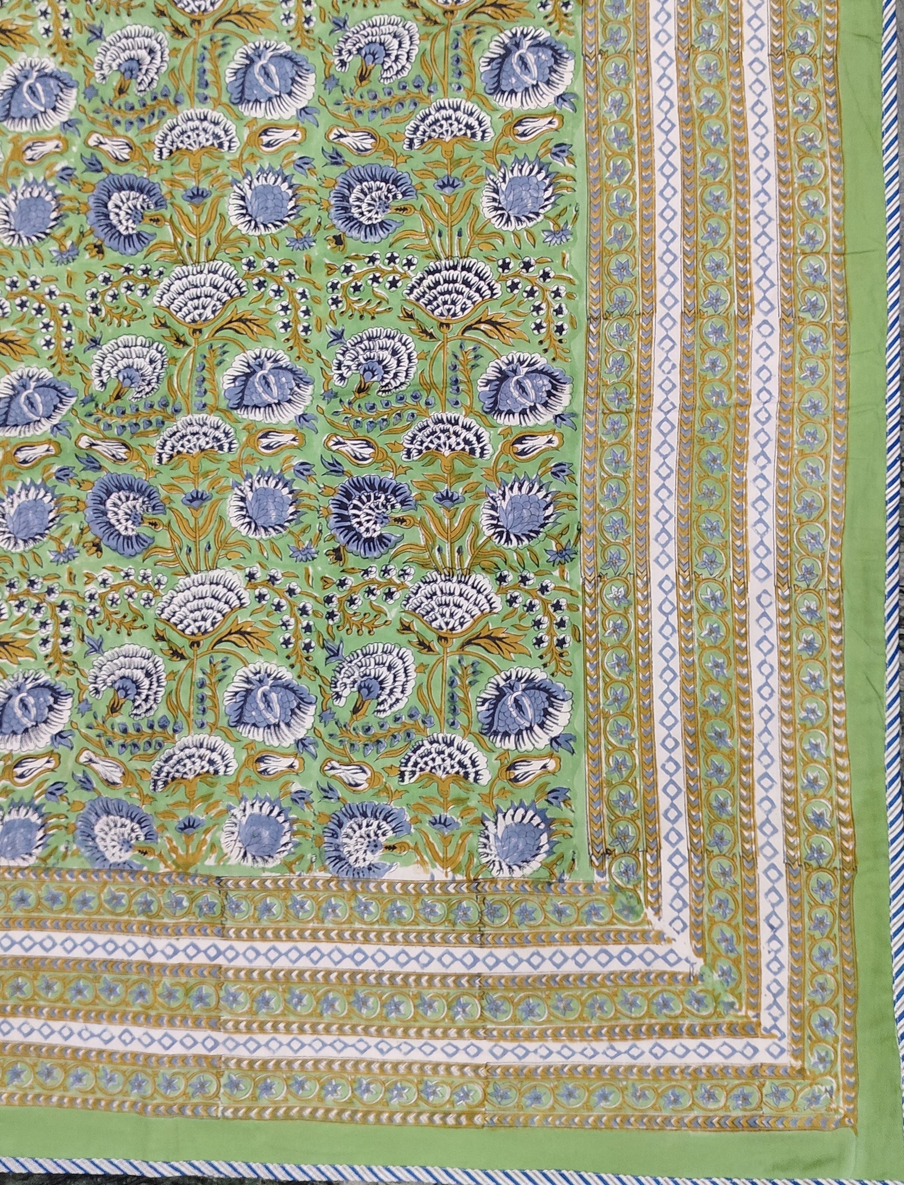 Hand Block Printed Cotton Double Dohar