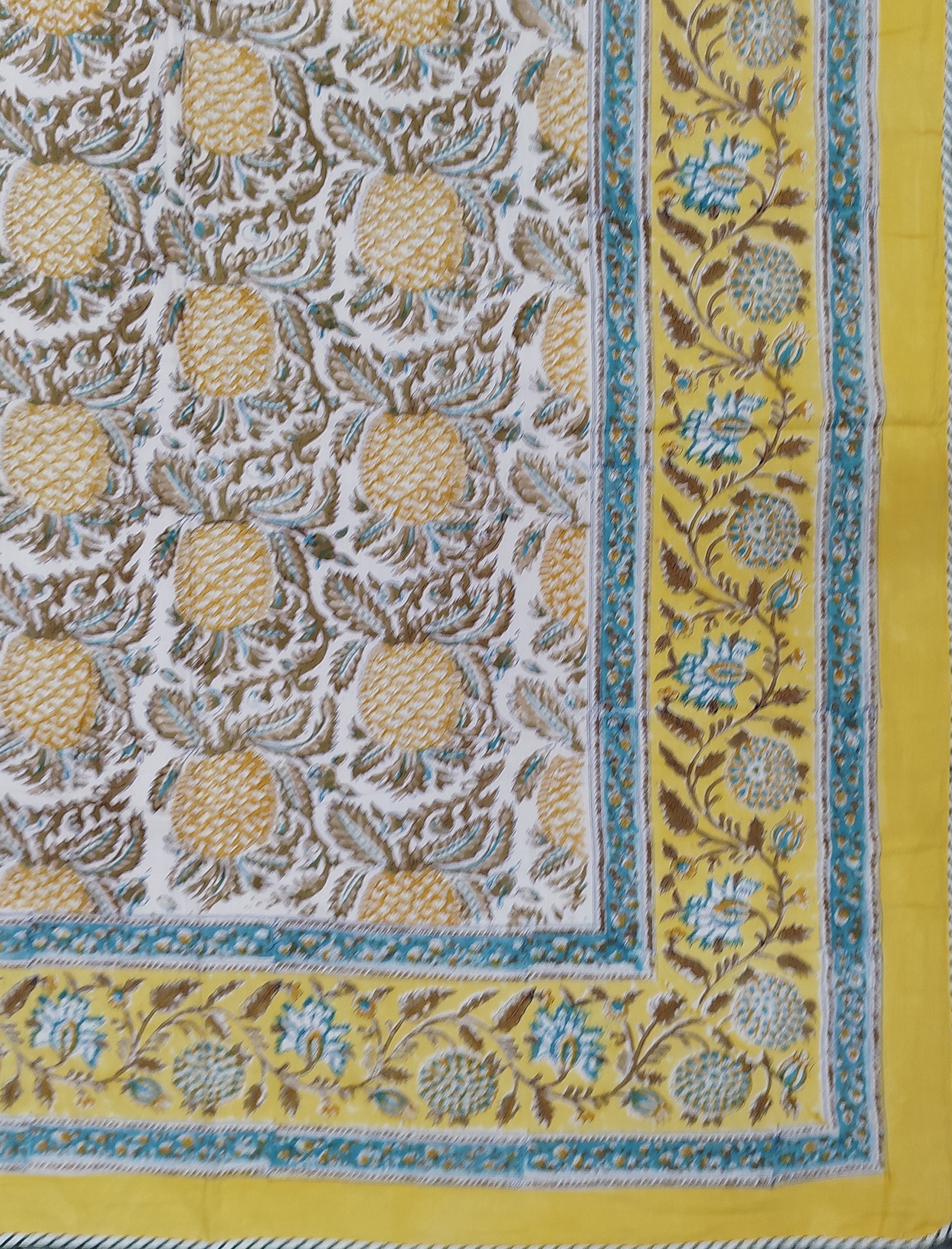 Hand Block Printed Cotton Double Dohar