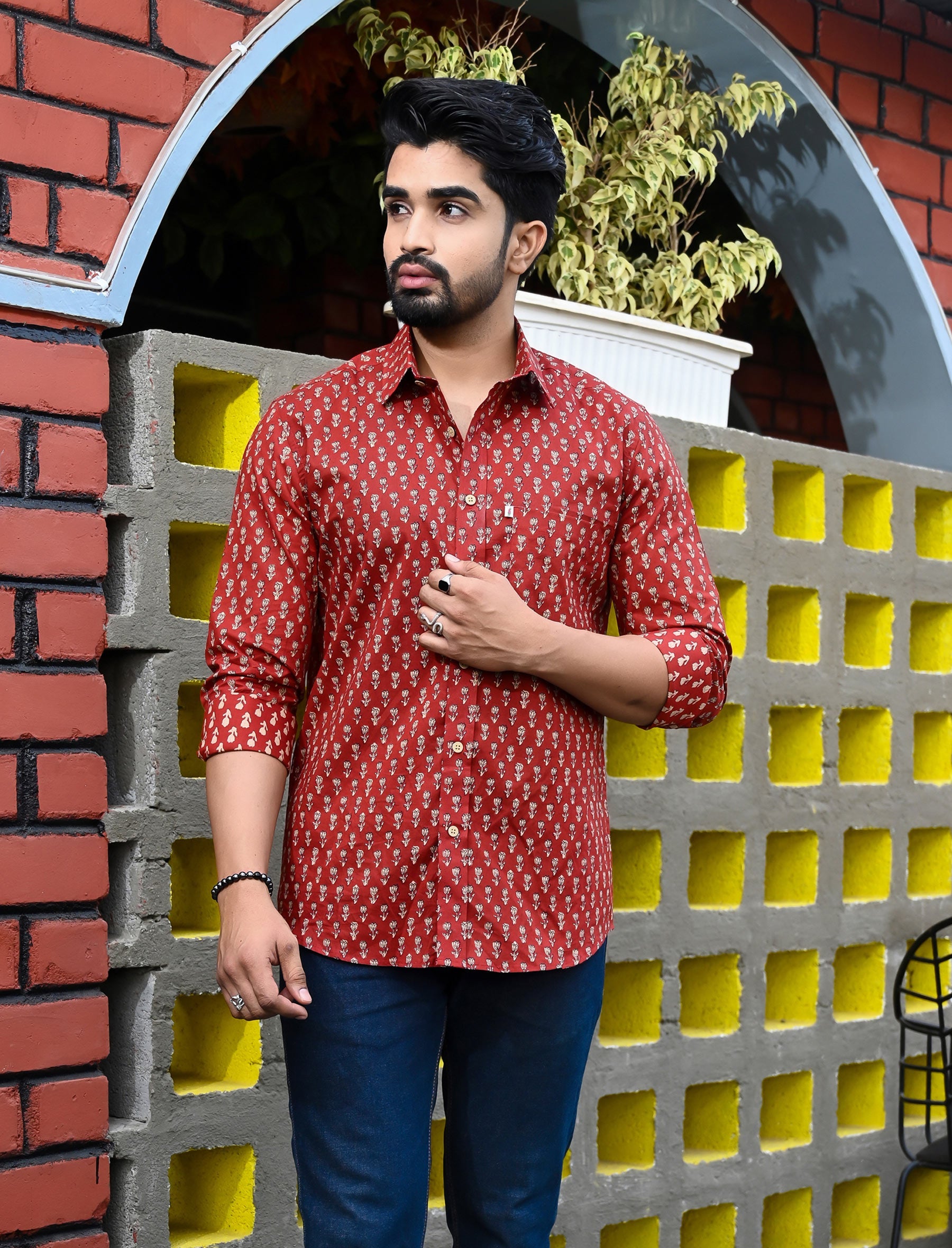 Cotton Printed Full Sleeves Shirt