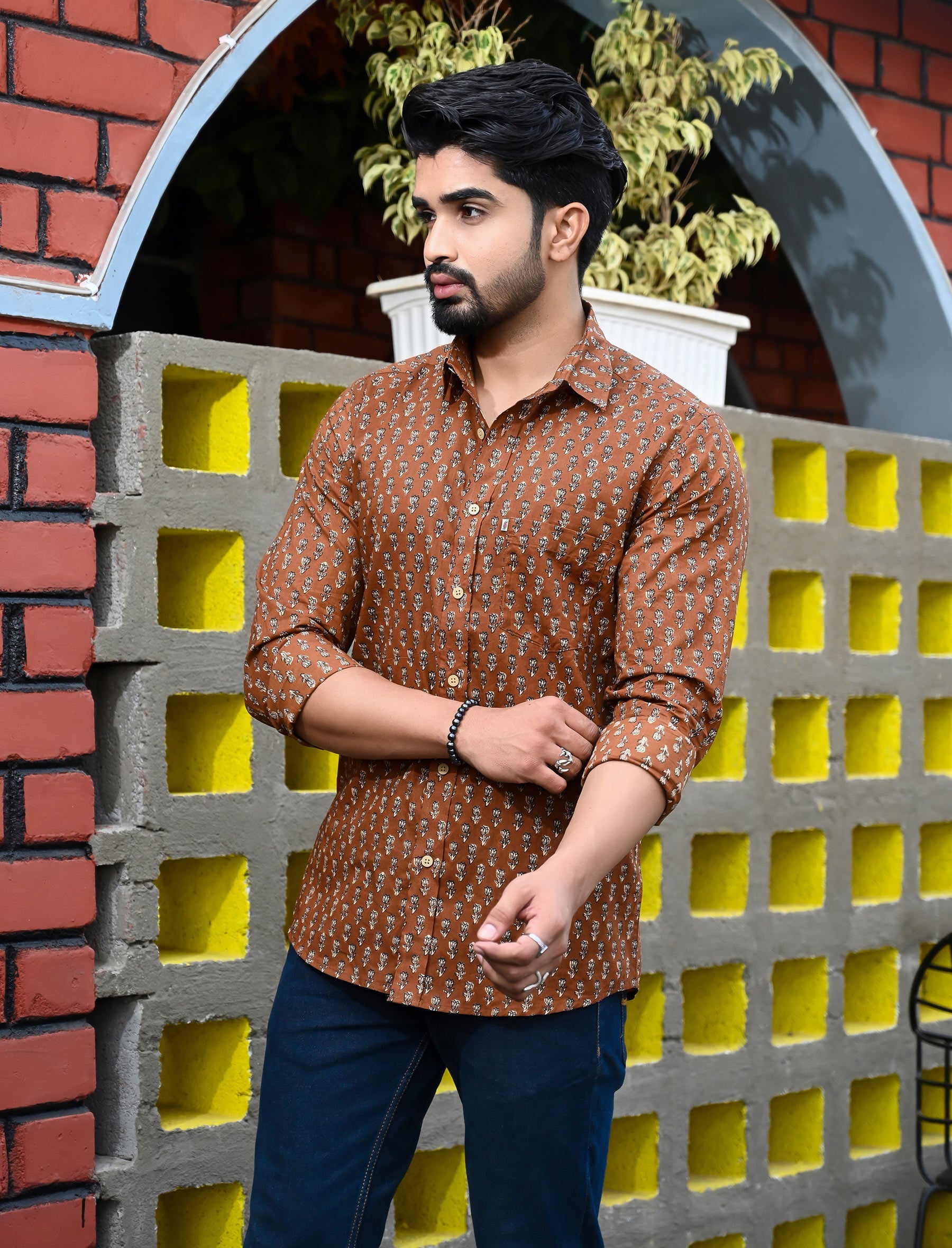 Cotton Printed Full Sleeves Shirt