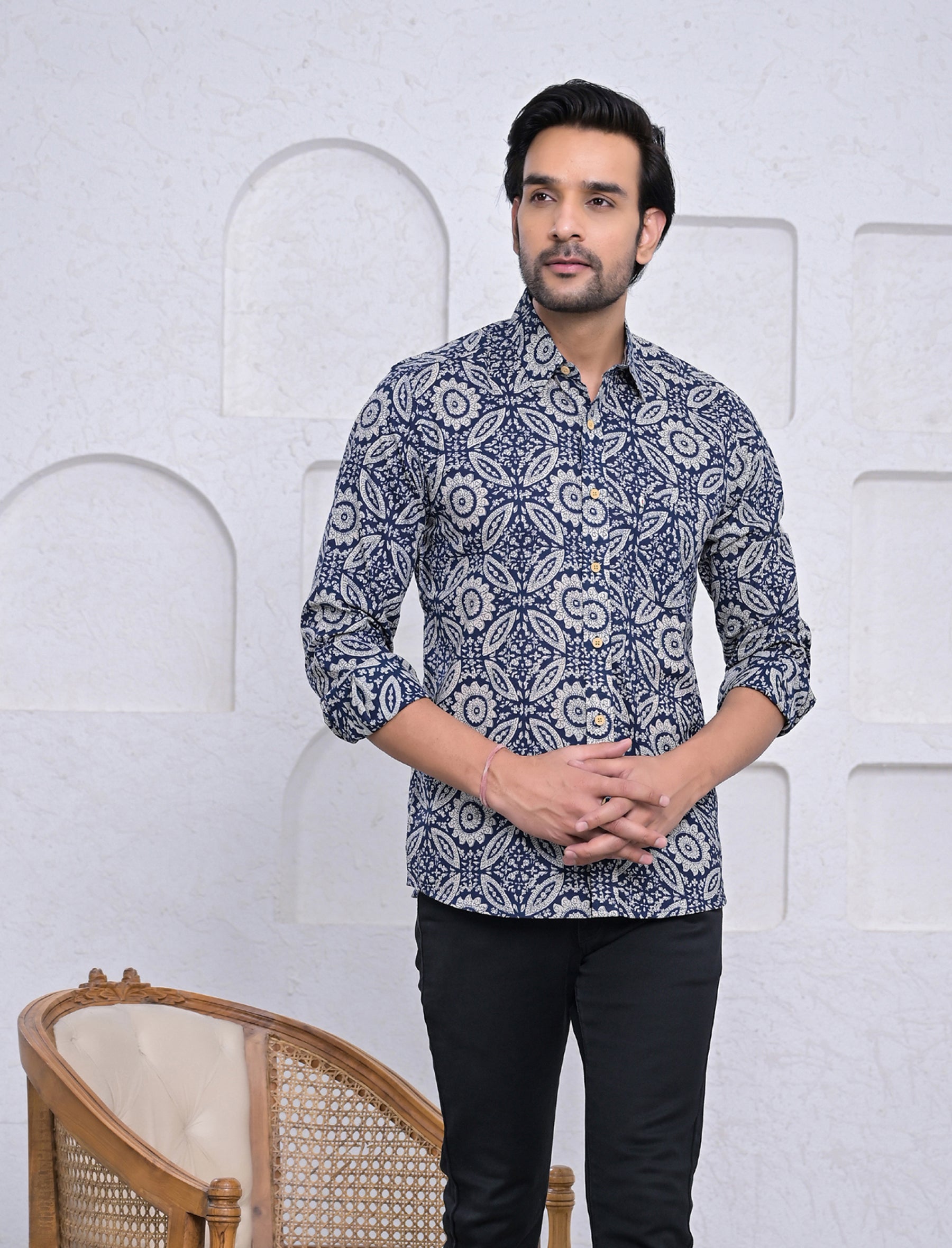 Cotton Printed Full Sleeves Shirt