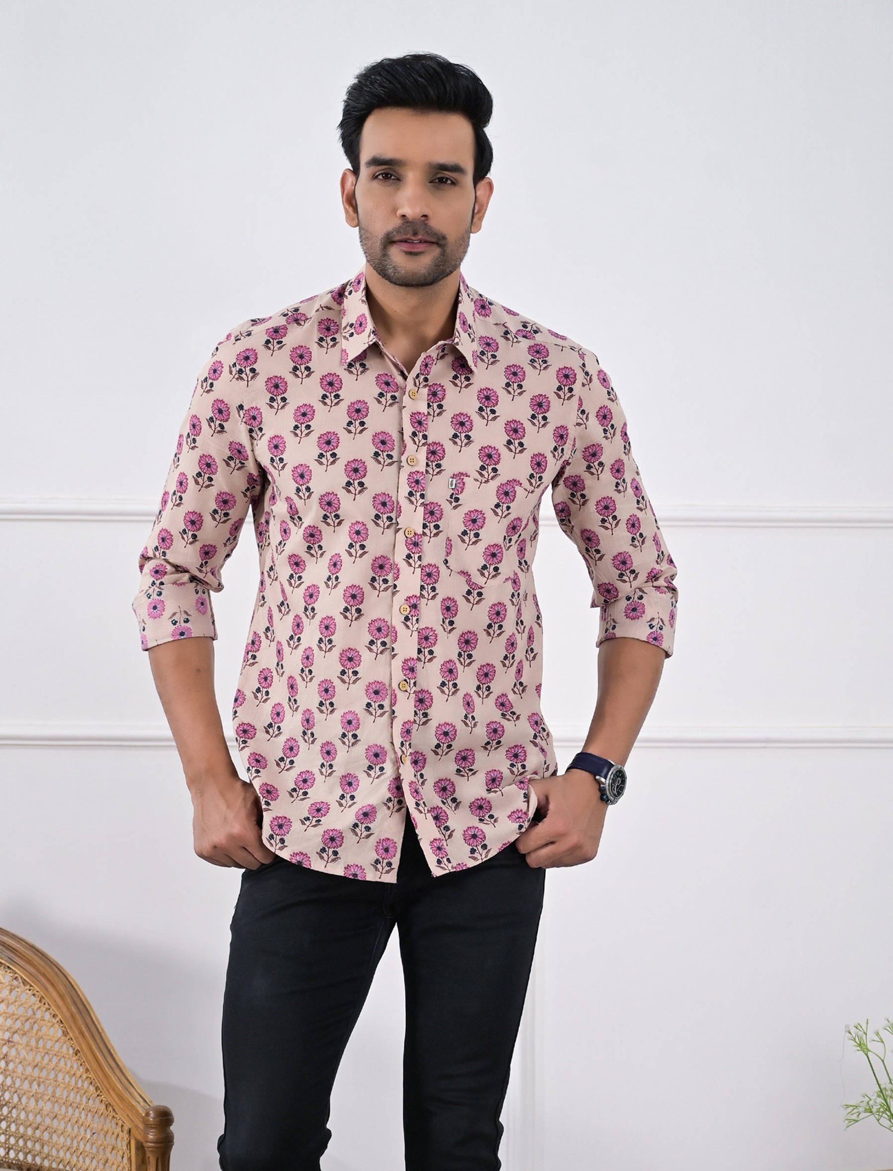 Cotton Printed Full Sleeves Shirt