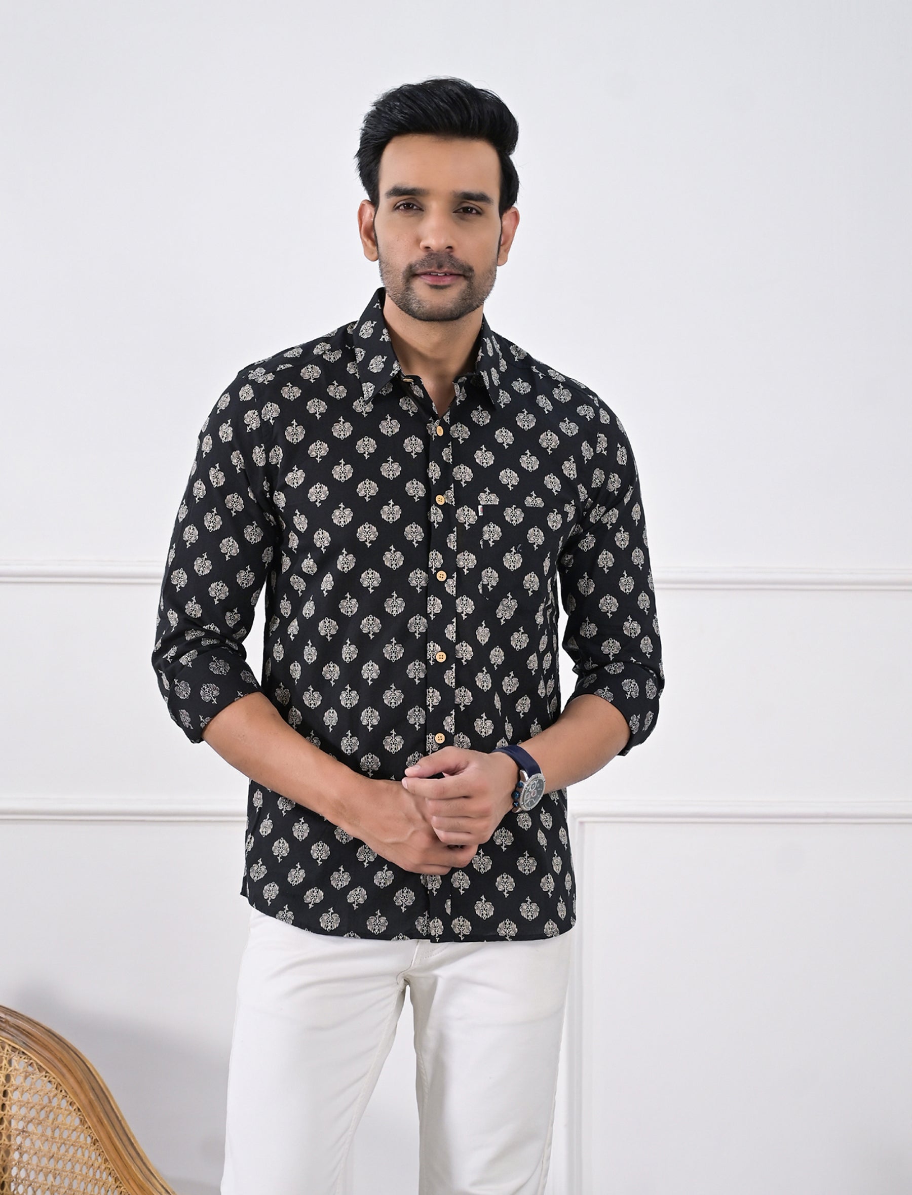 Cotton Printed Full Sleeves Shirt