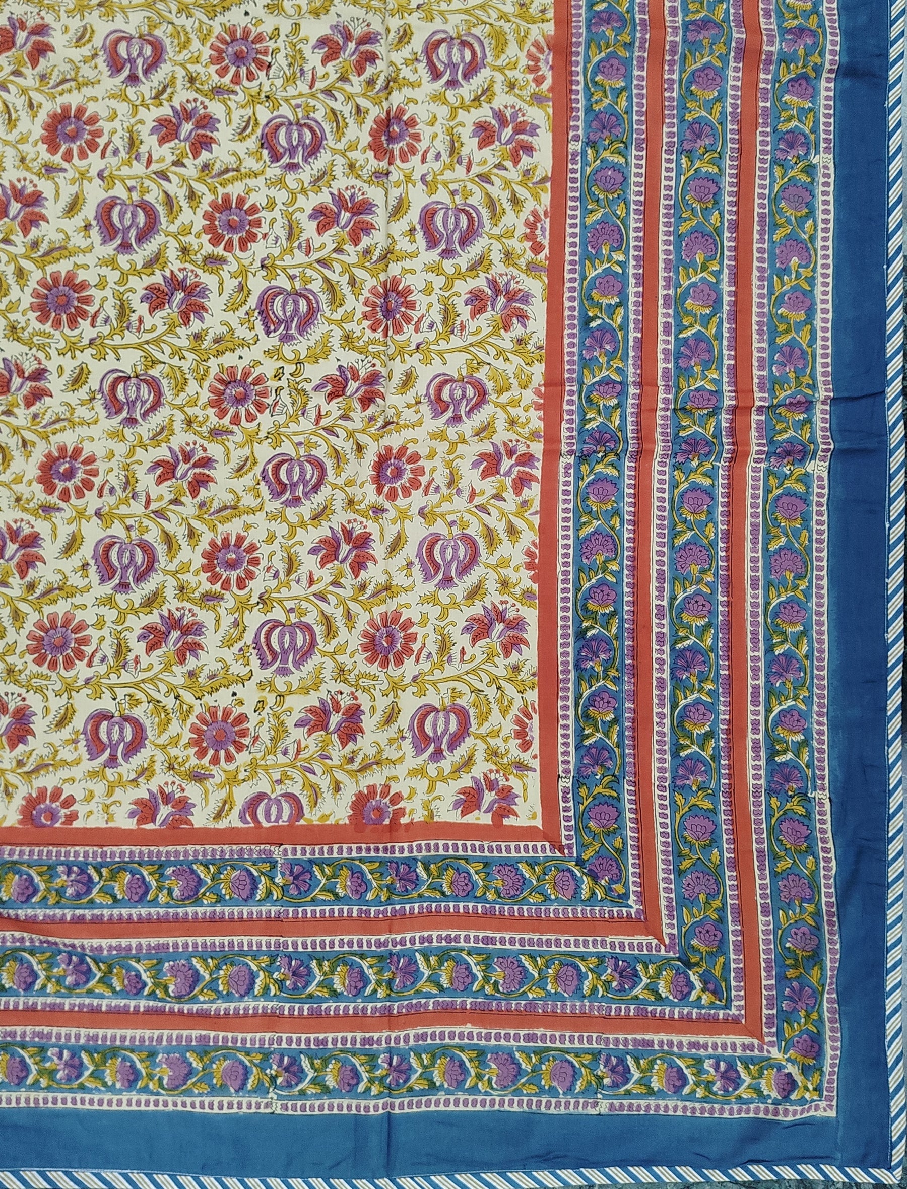 Hand Block Printed Cotton Single Dohar
