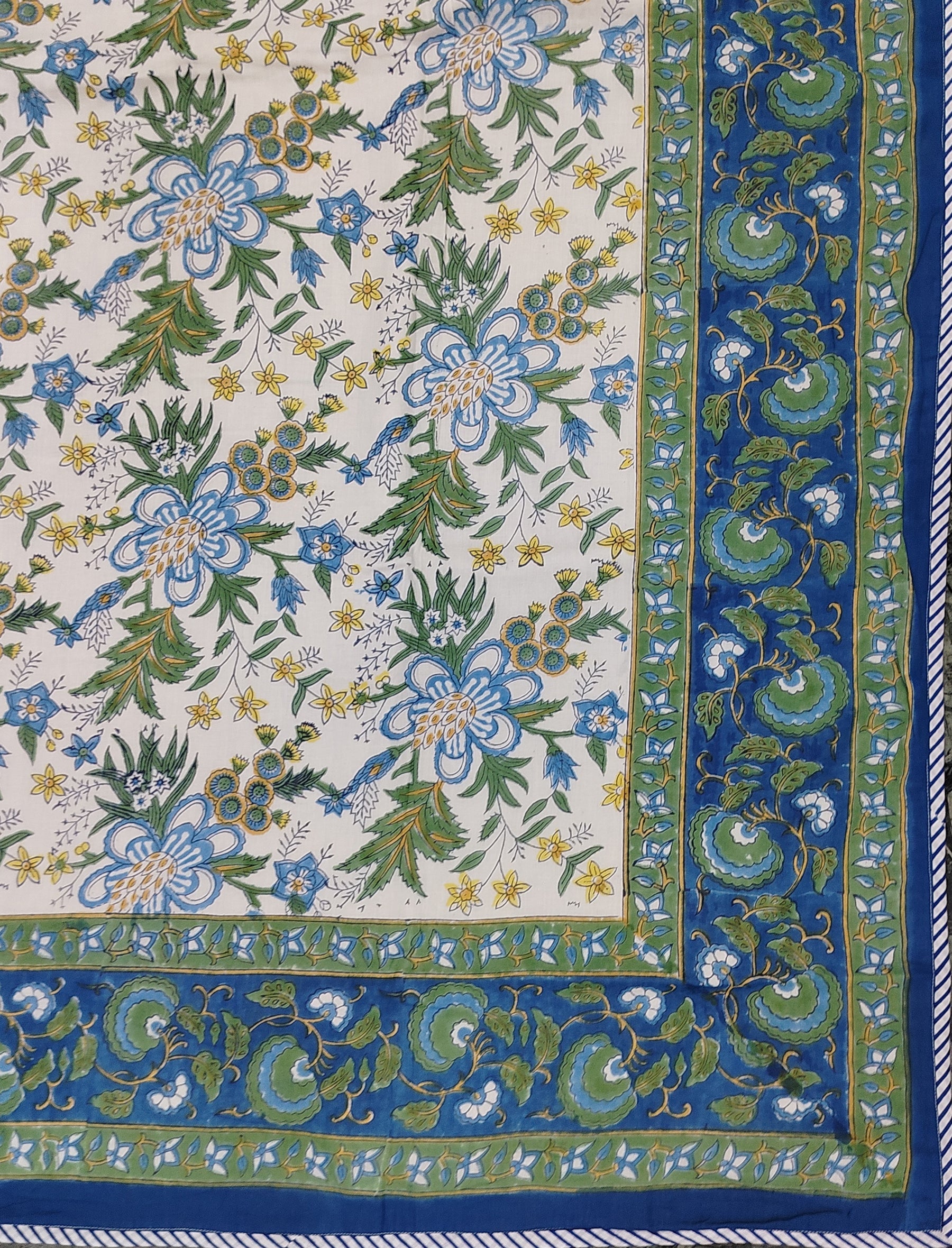 Hand Block Printed Cotton Single Dohar