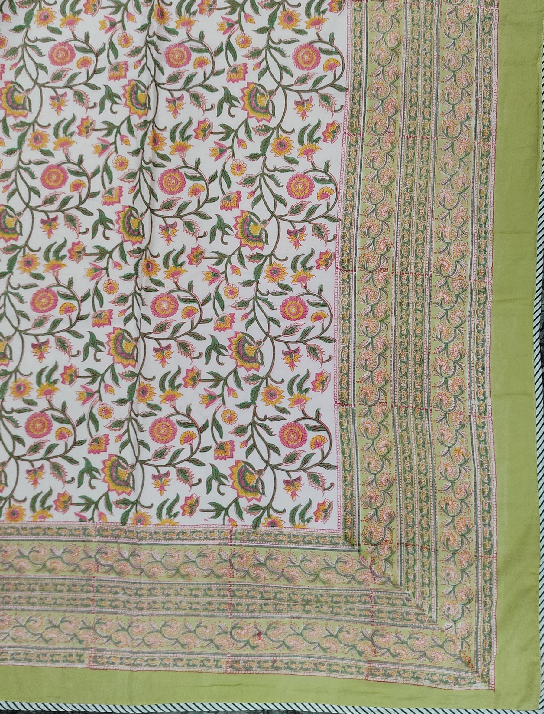 Hand Block Printed Cotton Double Dohar