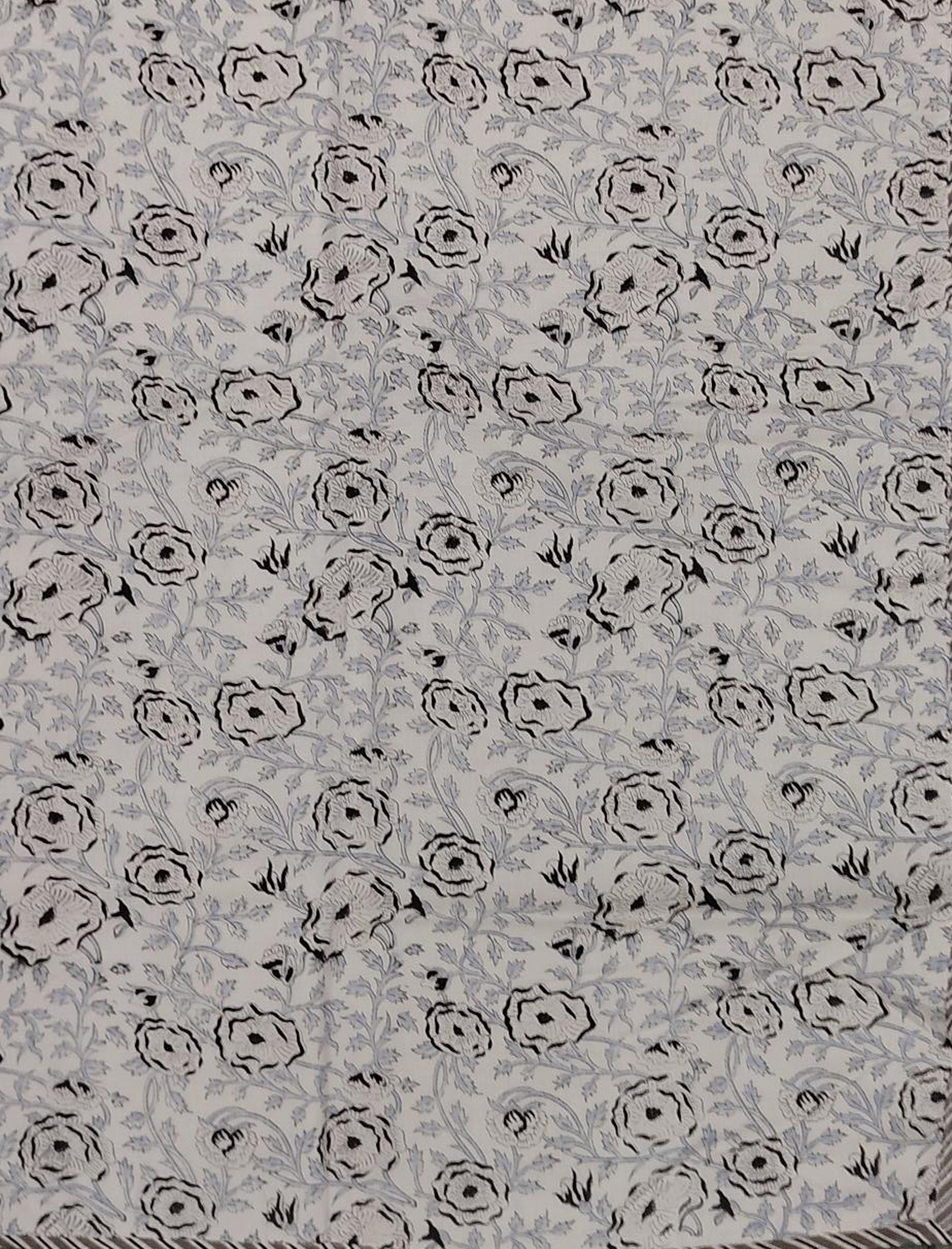 Hand Block Printed Cotton Double Dohar