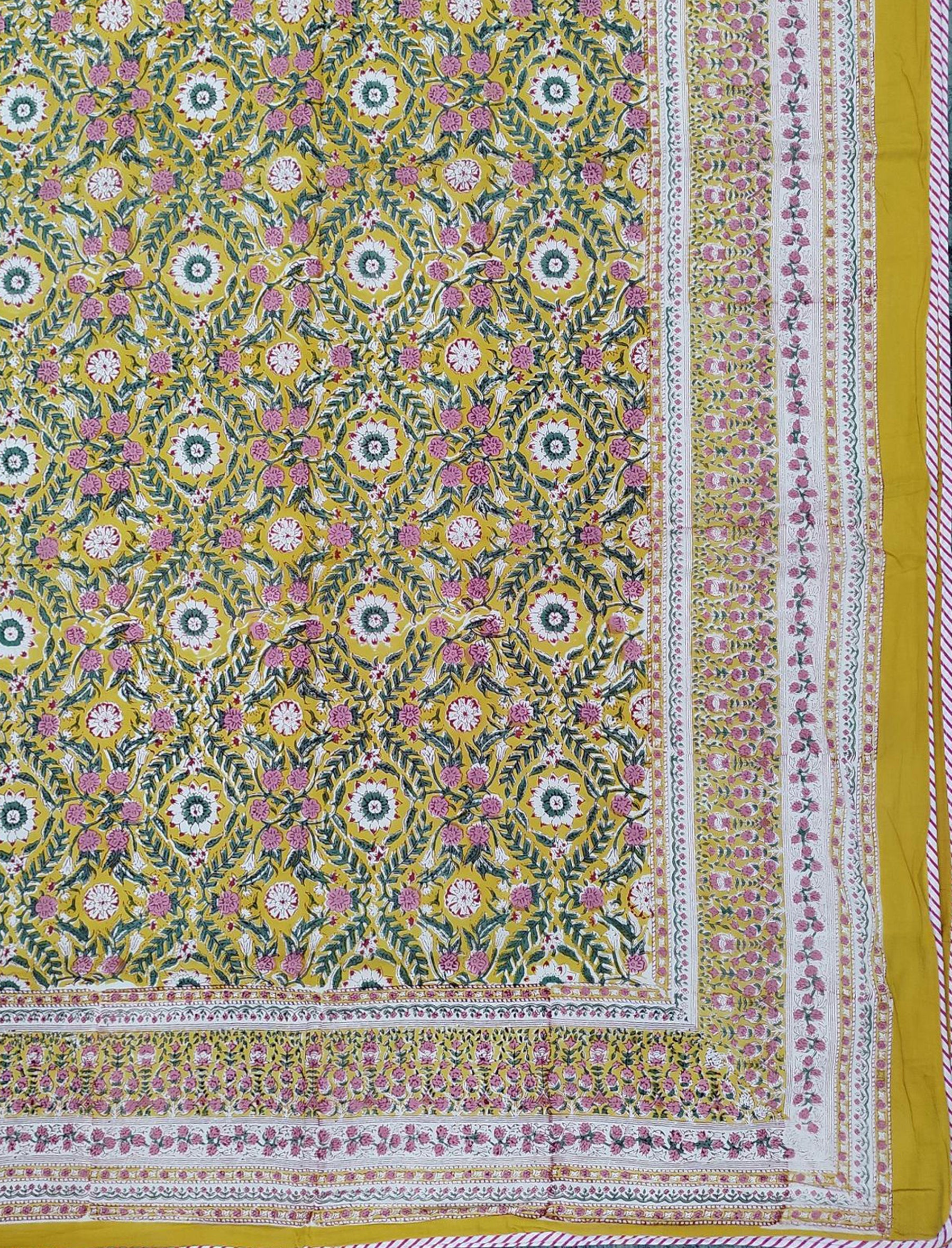 Hand Block Printed Cotton Double Dohar
