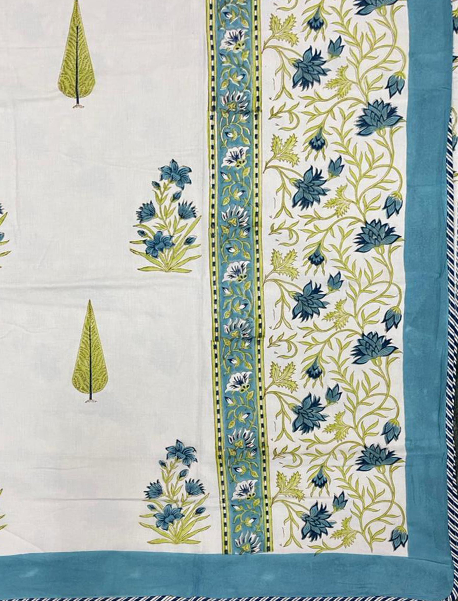 Hand Block Printed Cotton Single Dohar