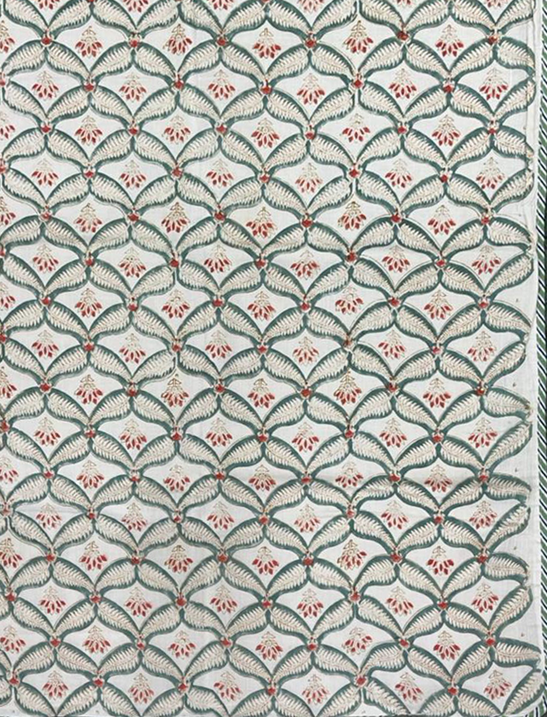 Hand Block Printed Cotton Single Dohar