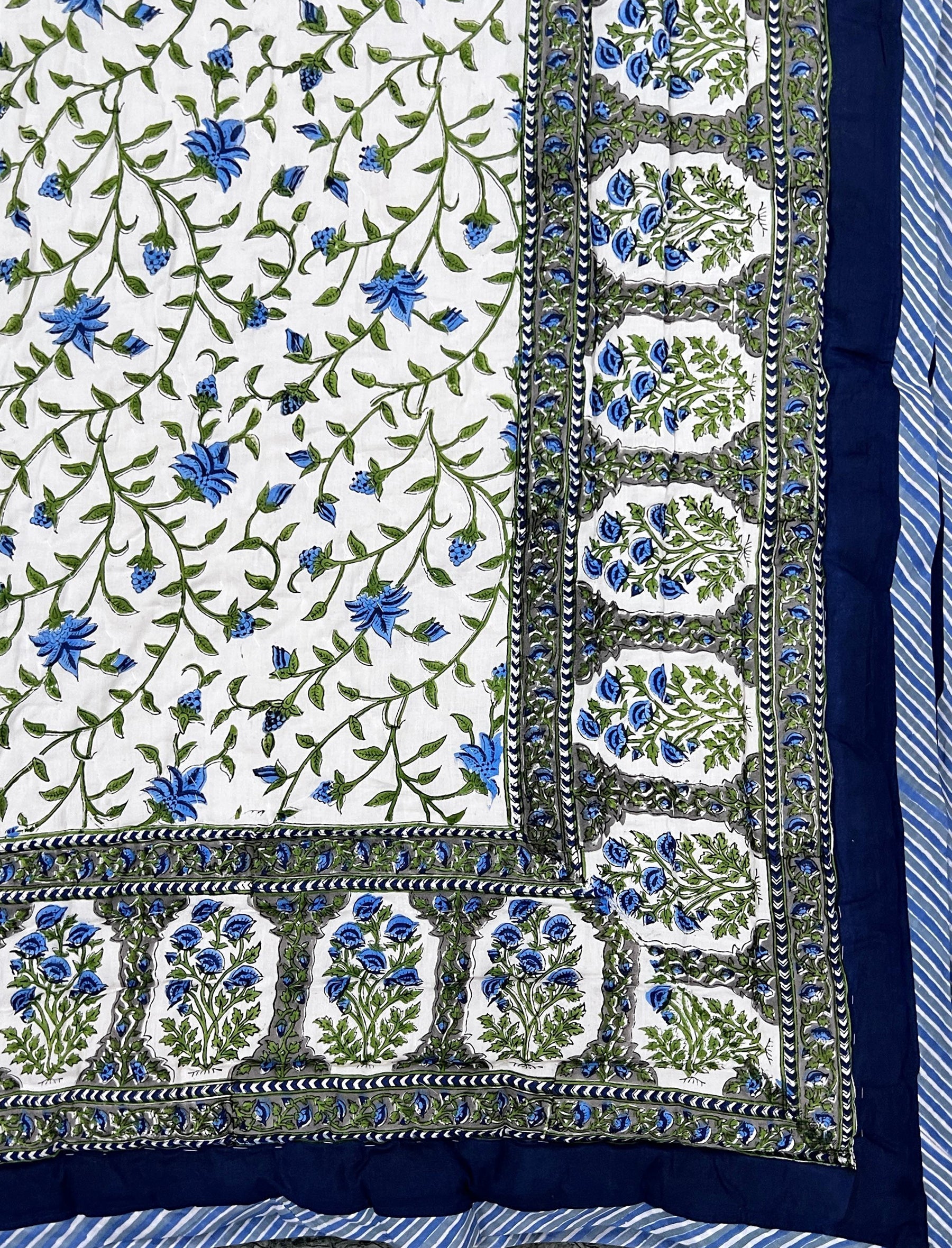 Hand Block Printed Cotton Quilt